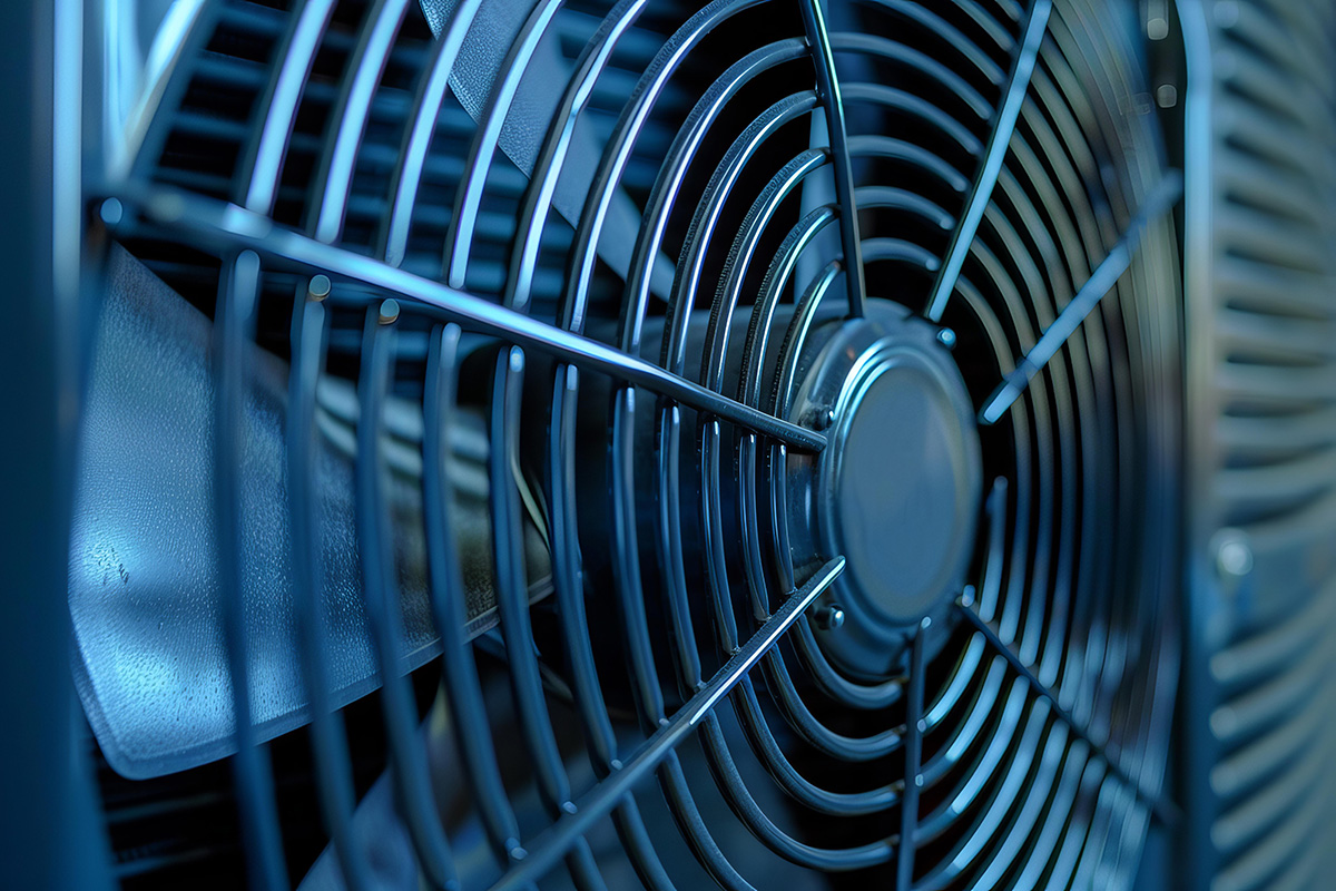 close up of fan